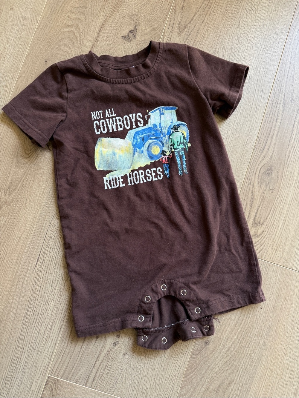 Shea baby cotton romper western pattern 2T